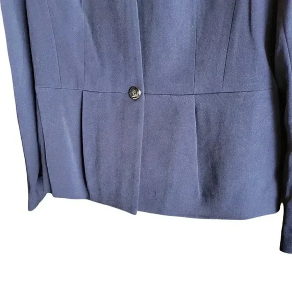 H&M  Light Weight Woman's Navy Fashion Blazer Jacket sz10 - Picture 2 of 5